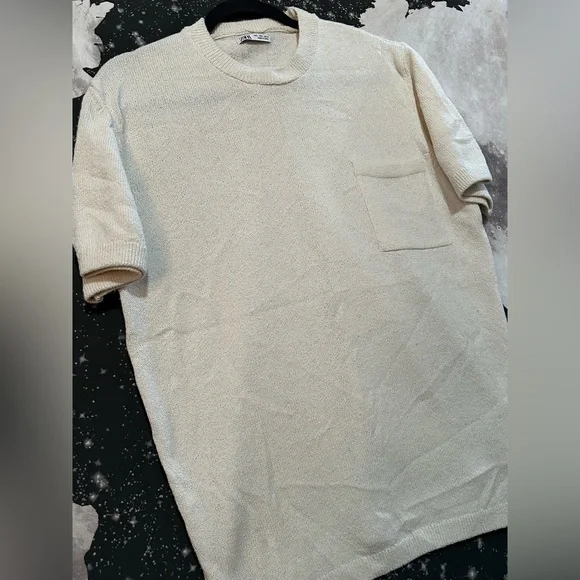 Zara Men’s Knit Pocket Shirt - Picture 3 of 7